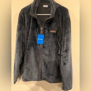 NWT woman’s 2XL Columbia Men's Gray Fleece Jacket
